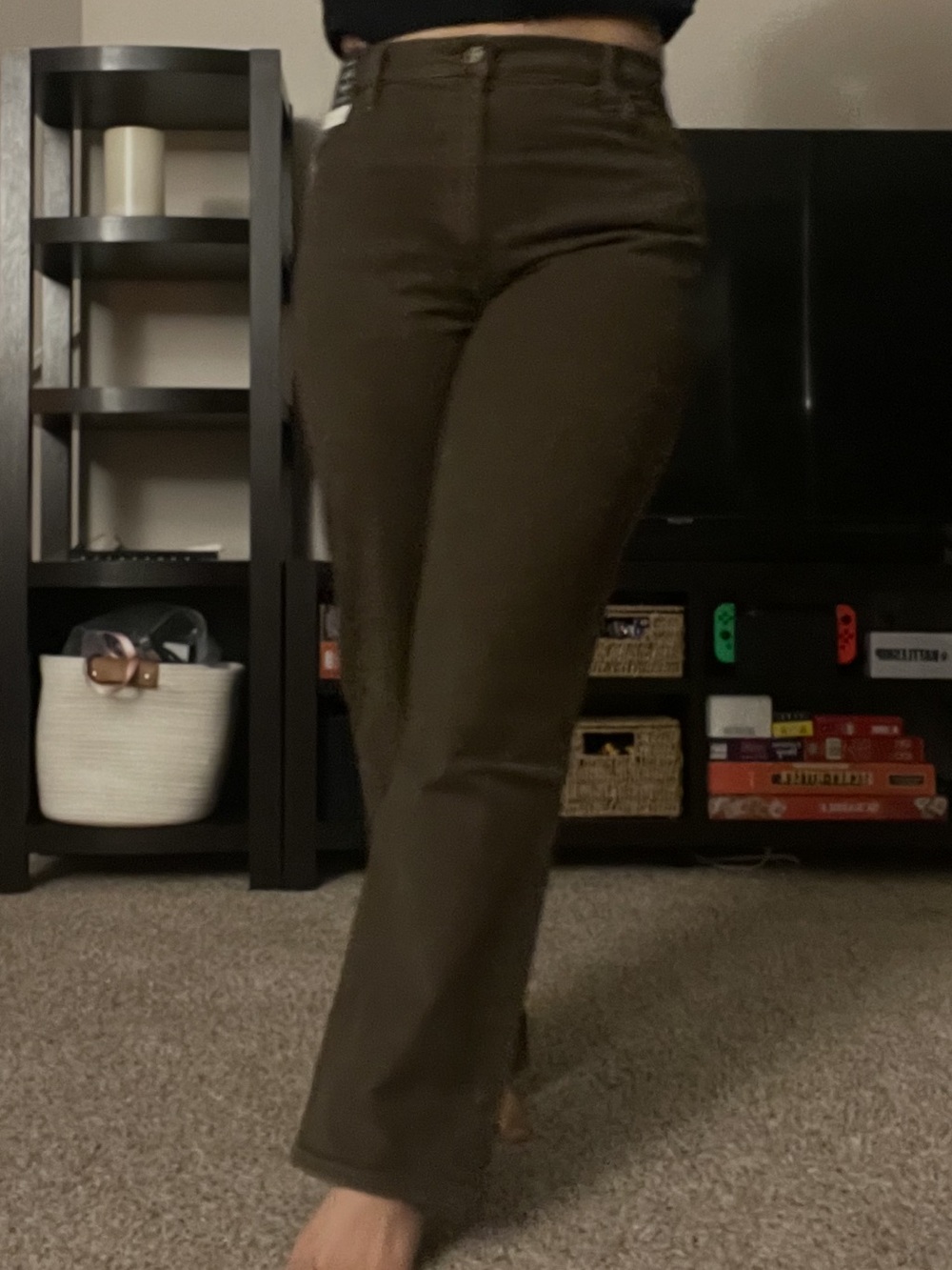 Abercrombie & Fitch The 90’s Straight Ultra High Rise in Brown